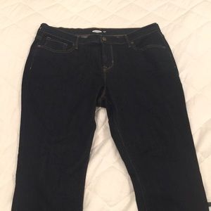 NWOT Old navy dark wash curvy skinny jeans
